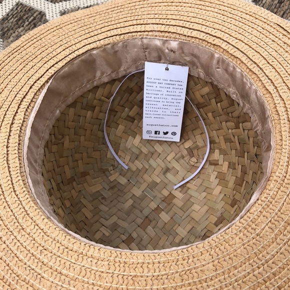 NWT August Hat Company Straw Hat - Picture 2 of 6